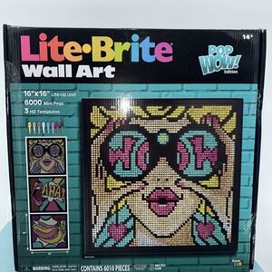 Lite Brite Wall Art - Pop Wow! Edition - NIB Sealed 16" X 16" Unit 3 HD Template